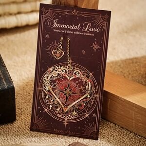 ❤️‍🔥 Immortal Love Metal Bookmark
